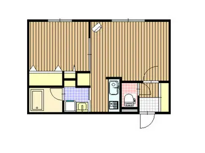 MUSE・N24(1LDK/1階)の間取り写真