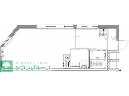 GENOVIA大山(ワンルーム/5階)の間取り写真