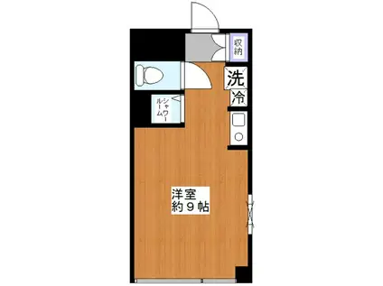 下北沢シティハウスII(1K/2階)の間取り写真