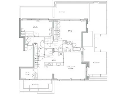 パークシティ浜田山D棟(3LDK/6階)の間取り写真