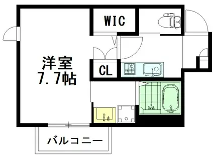 LUANA吉祥寺(1K/2階)の間取り写真