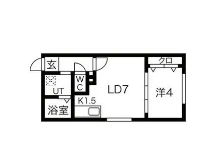 リブレ学園前(1LDK/1階)の間取り写真