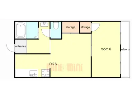 エスリードザ・ランドマーク神戸(1K/7階)の間取り写真