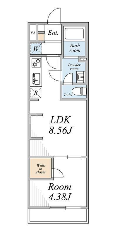 リブリ・ときわ台(1LDK/3階)の間取り写真