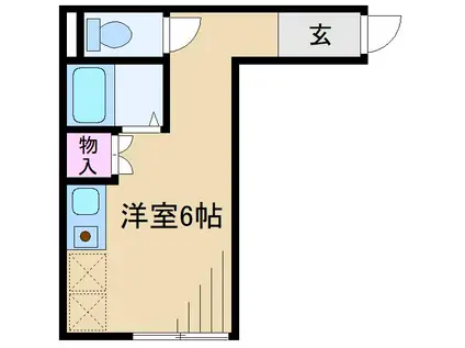 LAメゾン新綱島(ワンルーム/2階)の間取り写真