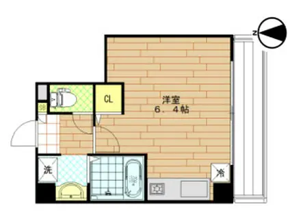 C.CREST八尾(ワンルーム/6階)の間取り写真