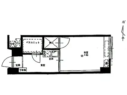 チサンマンション札幌第1(1DK/7階)の間取り写真