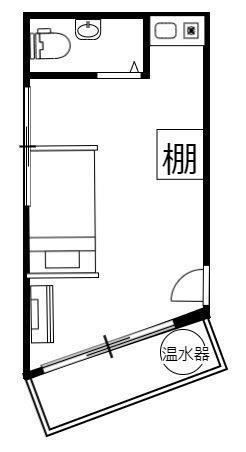 クレドハウス新宿(ワンルーム/3階)の間取り写真