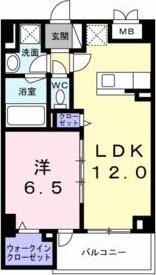 九条3丁目マンション(1LDK/3階)の間取り写真