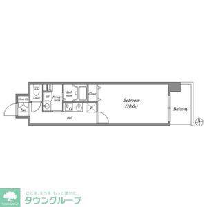 GRAMERCY SAKAE(1K/9階)の間取り写真