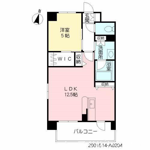 サーディン大名(1LDK/2階)の間取り写真