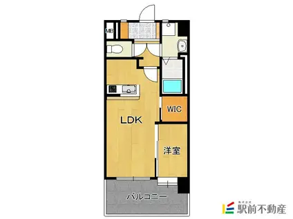 エンクレスト空港通(1LDK/11階)の間取り写真