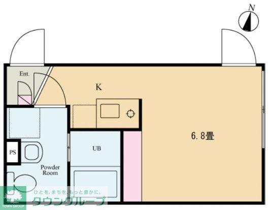 グランミリオ亀有(ワンルーム/1階)の間取り写真