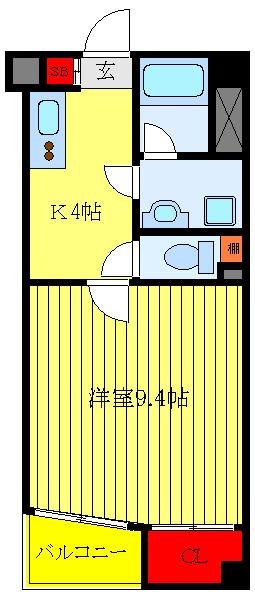 クリオ王子神谷弐番館(1K/1階)の間取り写真