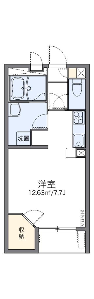 レオネクストエスペランサ(1K/2階)の間取り写真