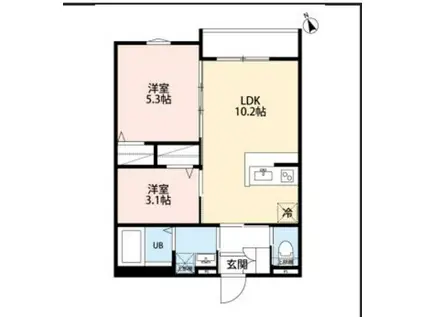 ROBOT HOME 相模原(2LDK/2階)の間取り写真