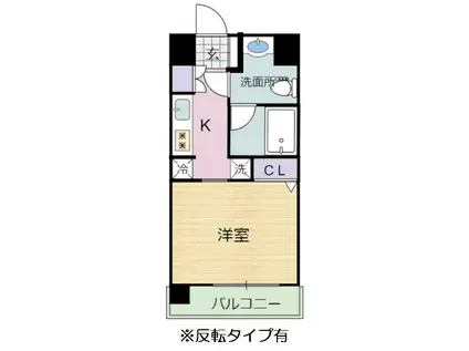 シーネクス赤塚駅前(1K/11階)の間取り写真