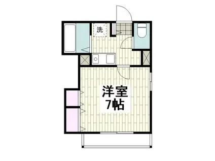 アネックス(1K/1階)の間取り写真