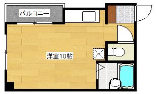 住吉町ビル911(ワンルーム/2階)の間取り写真