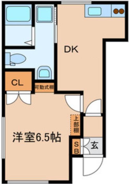 シェーネスハウス(1DK/1階)の間取り写真