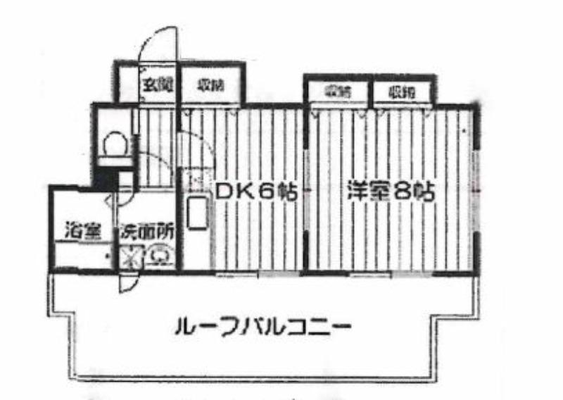カラーズガーデン榴岡(1DK/7階)の間取り写真