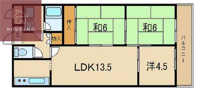 セワール吉田(3LDK/3階)の間取り写真