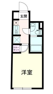 THE14 ITABASH(1K/4階)の間取り写真