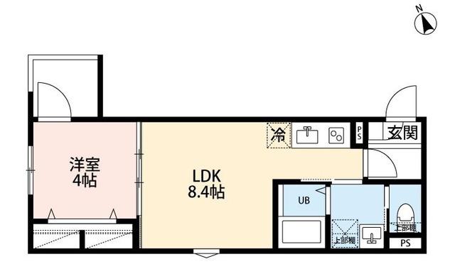 ROBOT HOME 上溝(1LDK/1階)の間取り写真