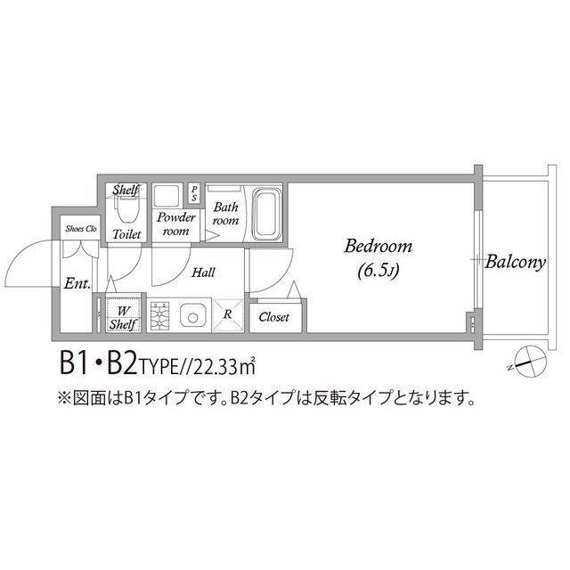 アドバンス大阪バレンシア(1K/8階)の間取り写真