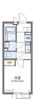 レオネクストパールシティ(1K/3階)の間取り写真