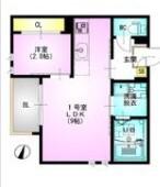 REGARESTAFTERMN(1LDK/2階)の間取り写真