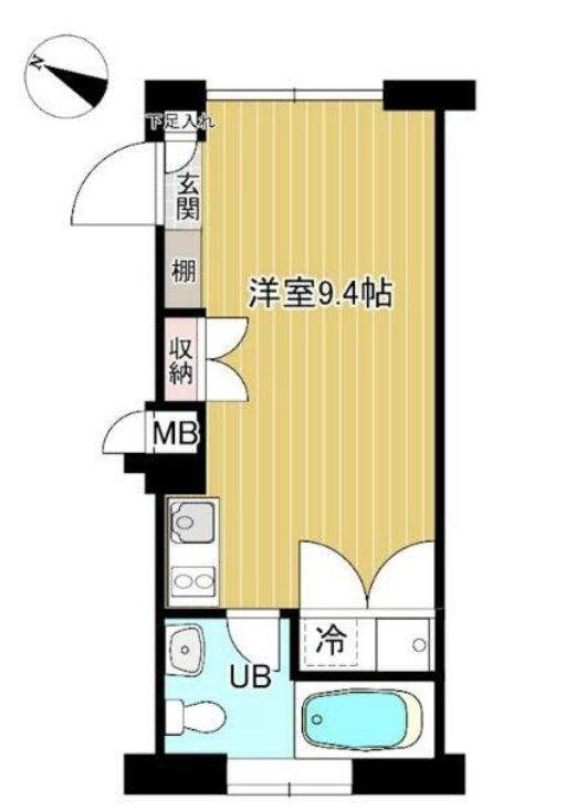 ズーム表参道(ワンルーム/1階)の間取り写真