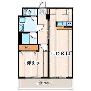 NAVONA・K(1LDK/3階)の間取り写真