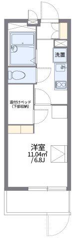 レオパレス若竹II(1K/1階)の間取り写真