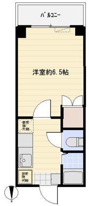 ウィンベール和ヶ原(1K/1階)の間取り写真