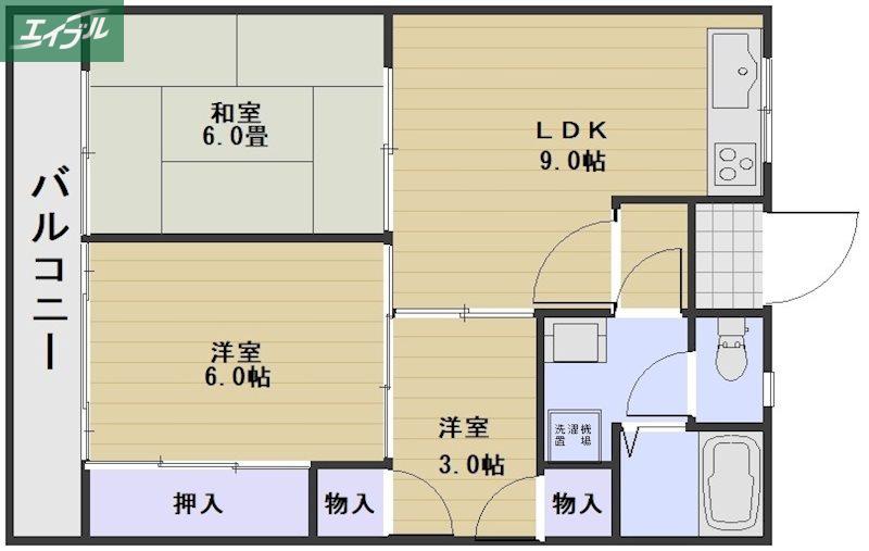 TIERRA芳泉 2(3LDK/4階)の間取り写真