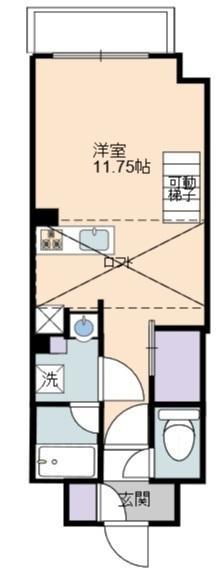 シャトーエスト彦根(1K/3階)の間取り写真