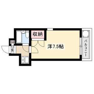 メゾンS(1K/1階)の間取り写真