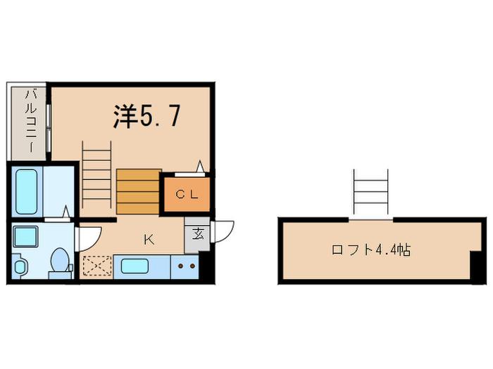 TIR NA NOG(1K/2階)の間取り写真