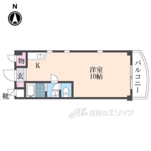 弘和ビル(ワンルーム/4階)の間取り写真