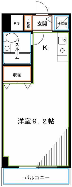 ジョイフル国分寺(ワンルーム/4階)の間取り写真