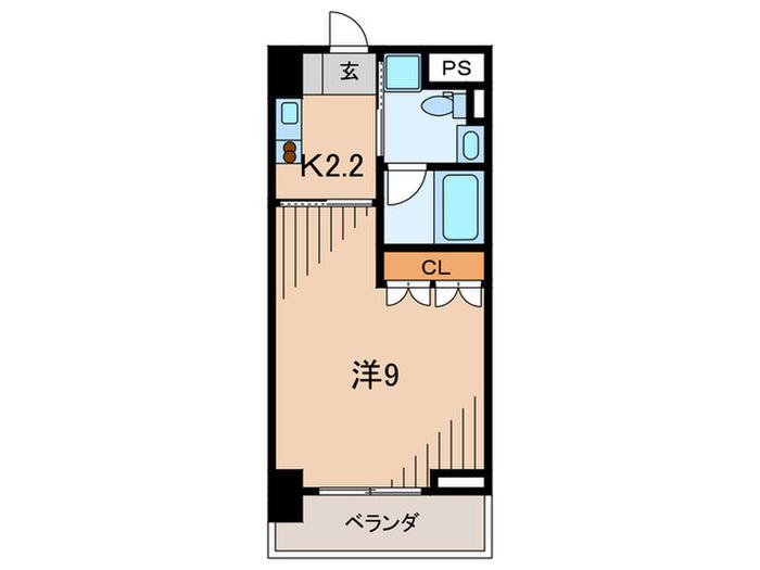 BELLE FACE AMAGASAKI(1K/8階)の間取り写真