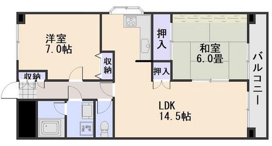 アートアベニュー(2LDK/3階)の間取り写真