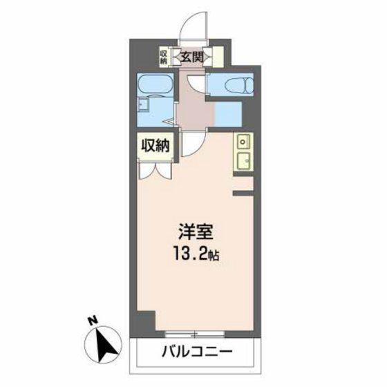 ステーションビラKIII(ワンルーム/11階)の間取り写真