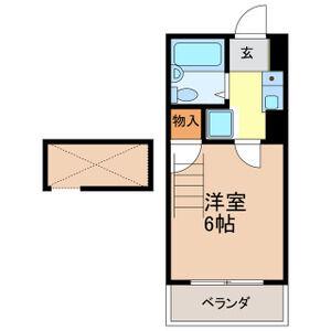 プライム八田(1K/1階)の間取り写真