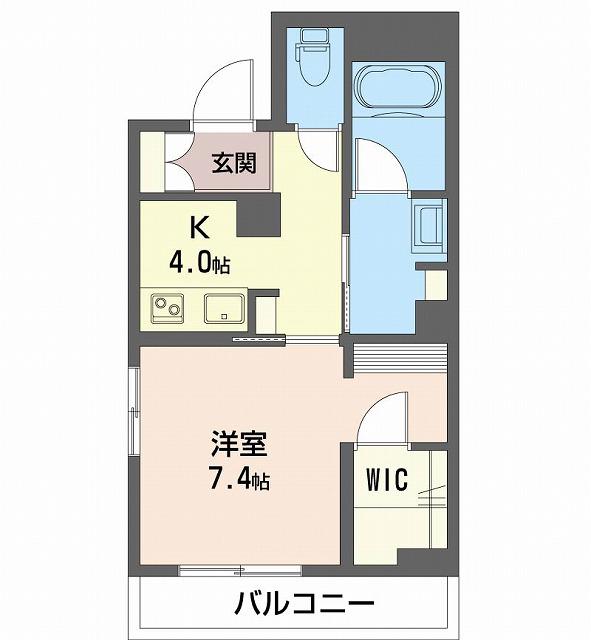 ルーチェ VII(1K/1階)の間取り写真