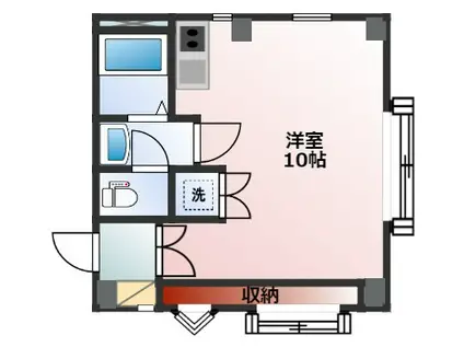 ハイクオリティーマンションARAKI(ワンルーム/1階)の間取り写真