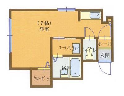 シティライフ泉(ワンルーム/5階)の間取り写真