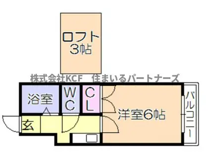 レジデンス津福本町II(1K/1階)の間取り写真