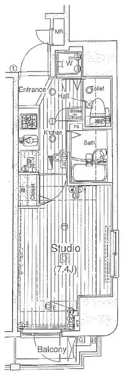 ガラ・シティ笹塚駅前 6階階 間取り